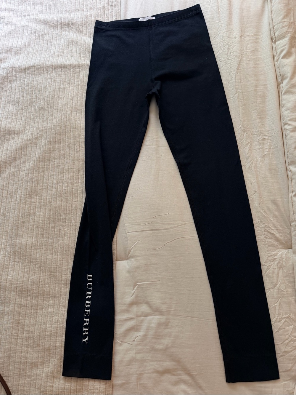 Burberry Black Logo Slim Leggings
